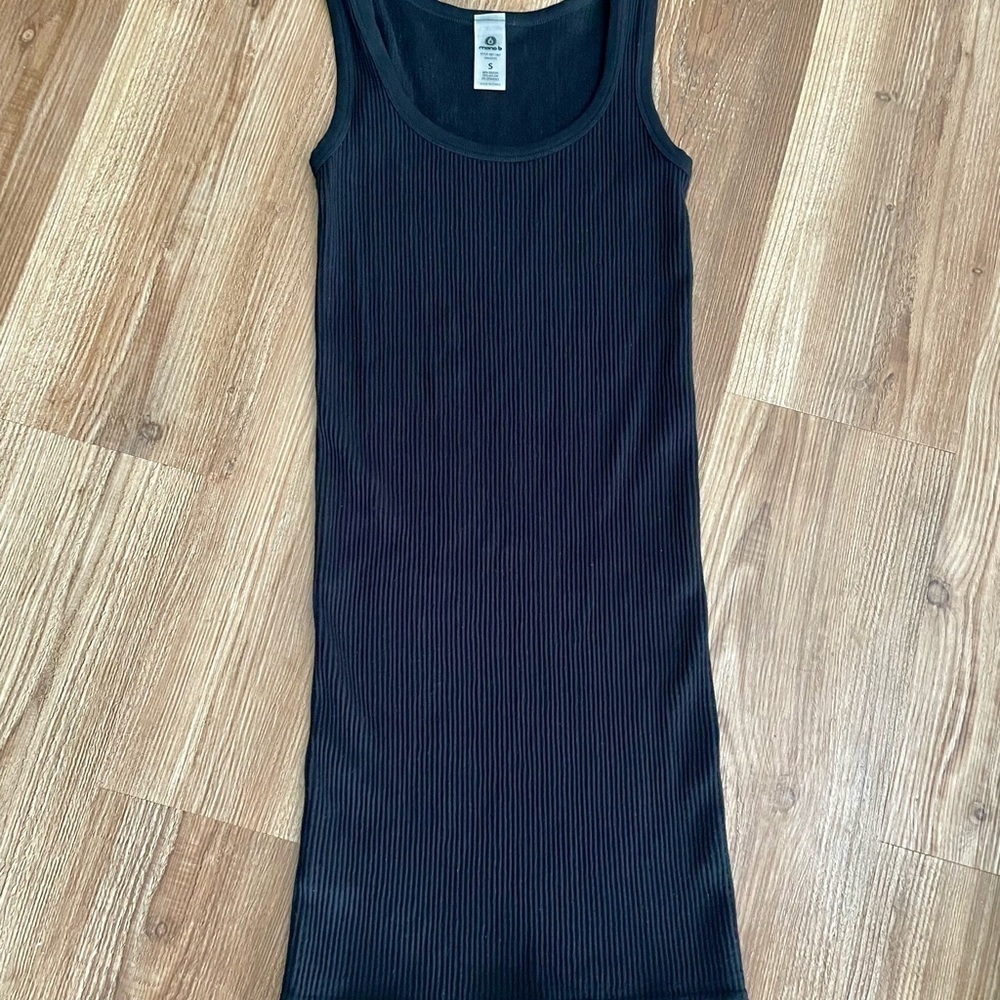 Mono B Effortless Seamless MIDI Dress Black Size S - Picture 3 of 6
